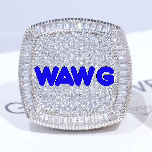 CUSTOM LETTER 3D ICED RING