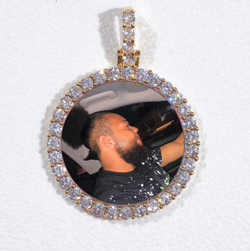 3D CIRCLE CUSTOM PICTURE PENDANT SMALL SIZE