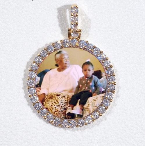 3D CIRCLE CUSTOM PICTURE PENDANT SMALL SIZE