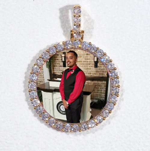 3D CIRCLE CUSTOM PICTURE PENDANT SMALL SIZE