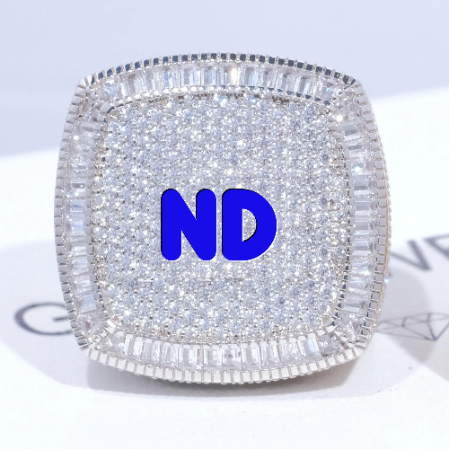CUSTOM LETTER 3D ICED RING