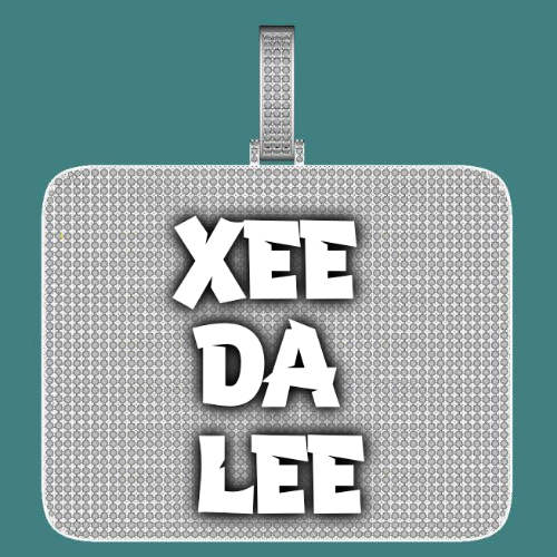 CUSTOM LETTER NECKLACE 3D BIG SQUARE