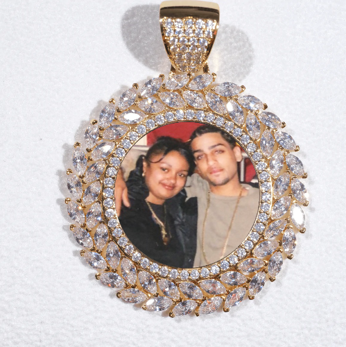 Large 3D Wheat Ear Custom Picture Pendant