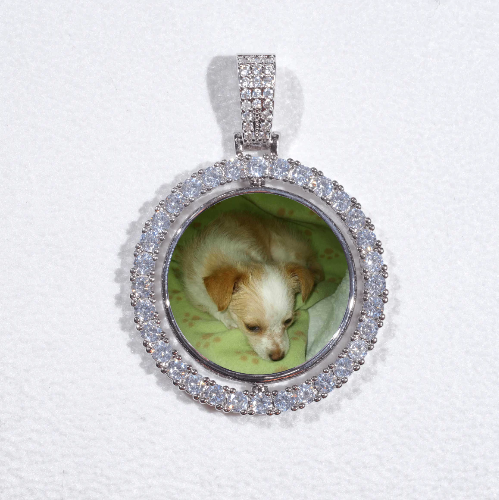 3D Spinning 2-Faced Custom Picture Pendant