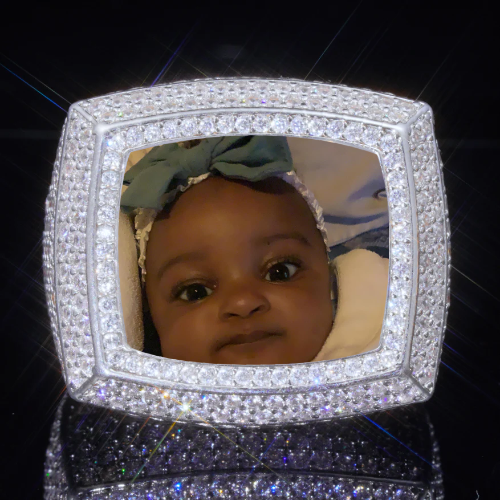 3D CUSTOM PICTURE ICED RING
