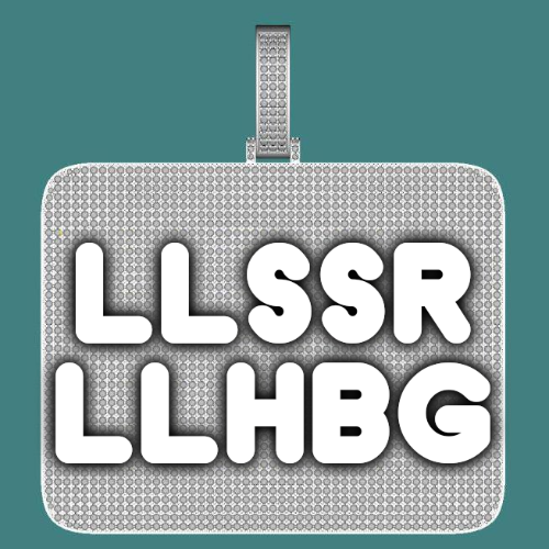 CUSTOM LETTER NECKLACE 3D BIG SQUARE