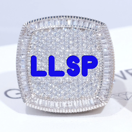 CUSTOM LETTER 3D ICED RING