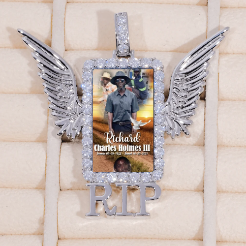 RIP WING 3D CUSTOM PICTURE PENDANT