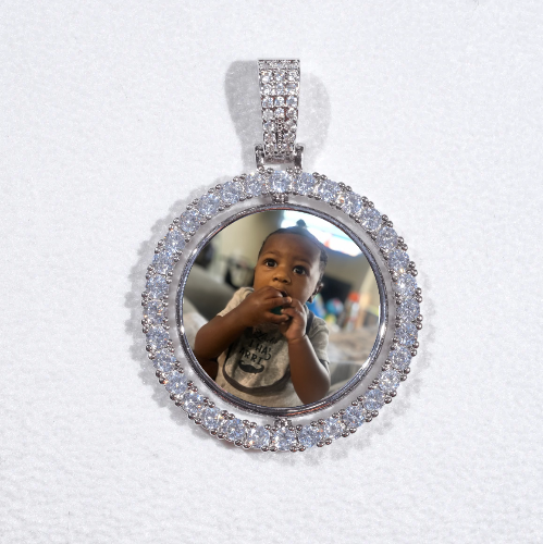 3D Spinning 2-Faced Custom Picture Pendant