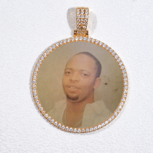 MEDIUM 3D CIRCLE CUSTOM PICTURE PENDANT