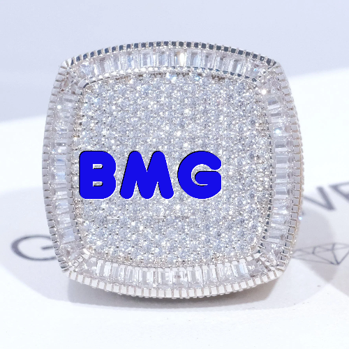 CUSTOM LETTER 3D ICED RING