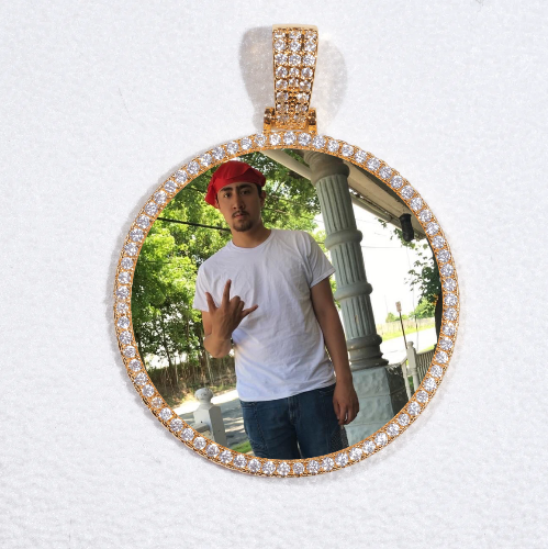 MEDIUM 3D CIRCLE CUSTOM PICTURE PENDANT