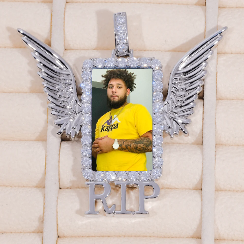RIP WING 3D CUSTOM PICTURE PENDANT