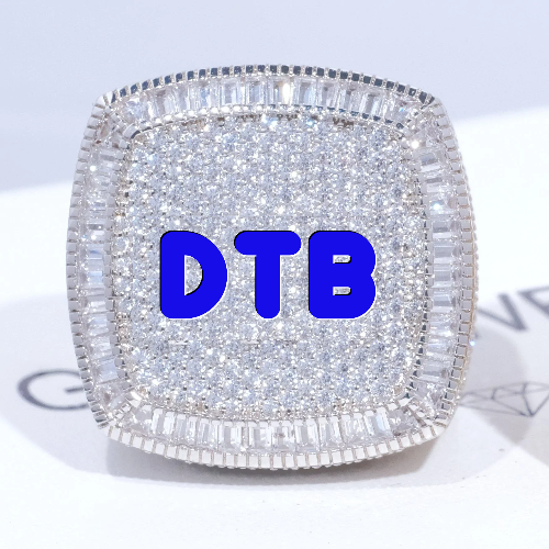 CUSTOM LETTER 3D ICED RING