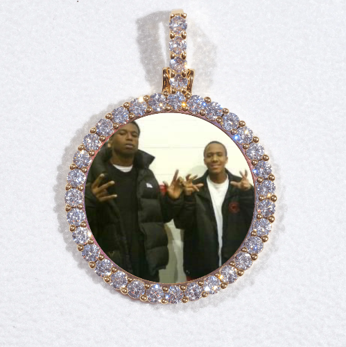 3D CIRCLE CUSTOM PICTURE PENDANT SMALL SIZE