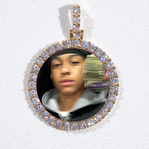 3D CIRCLE CUSTOM PICTURE PENDANT SMALL SIZE
