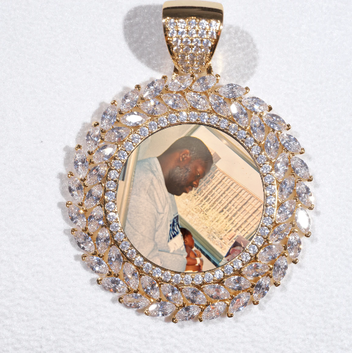 Large 3D Wheat Ear Custom Picture Pendant