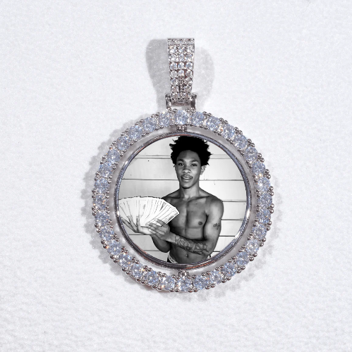 3D Spinning 2-Faced Custom Picture Pendant