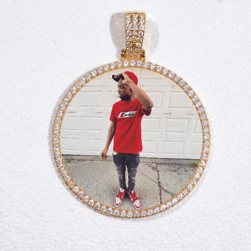 MEDIUM 3D CIRCLE CUSTOM PICTURE PENDANT