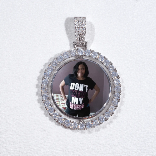 3D Spinning 2-Faced Custom Picture Pendant