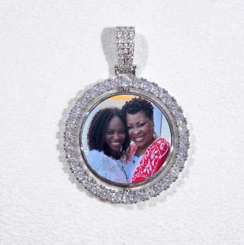 3D Spinning 2-Faced Custom Picture Pendant