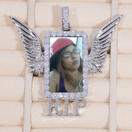 RIP WING 3D CUSTOM PICTURE PENDANT
