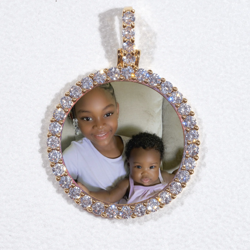 3D CIRCLE CUSTOM PICTURE PENDANT SMALL SIZE