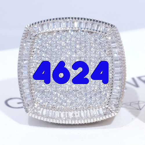 CUSTOM LETTER 3D ICED RING
