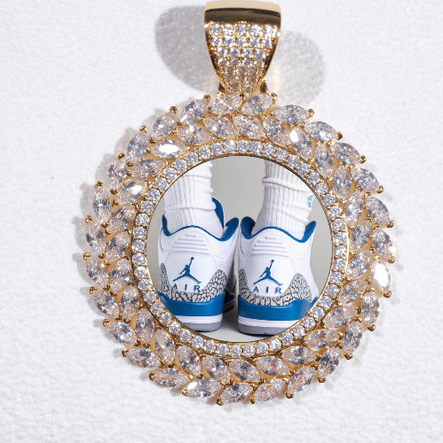 Large 3D Wheat Ear Custom Picture Pendant