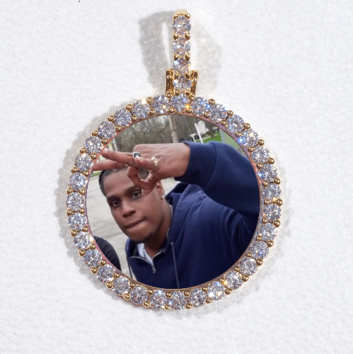 3D CIRCLE CUSTOM PICTURE PENDANT SMALL SIZE