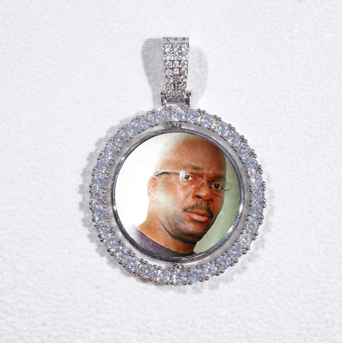 3D Spinning 2-Faced Custom Picture Pendant
