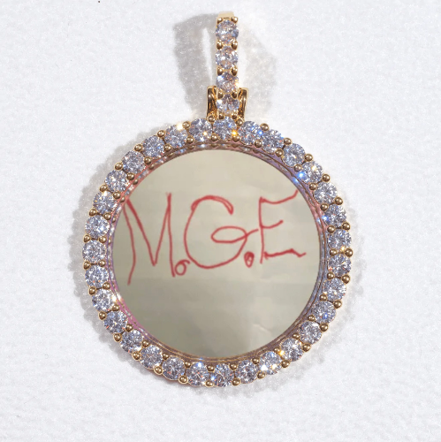3D CIRCLE CUSTOM PICTURE PENDANT SMALL SIZE