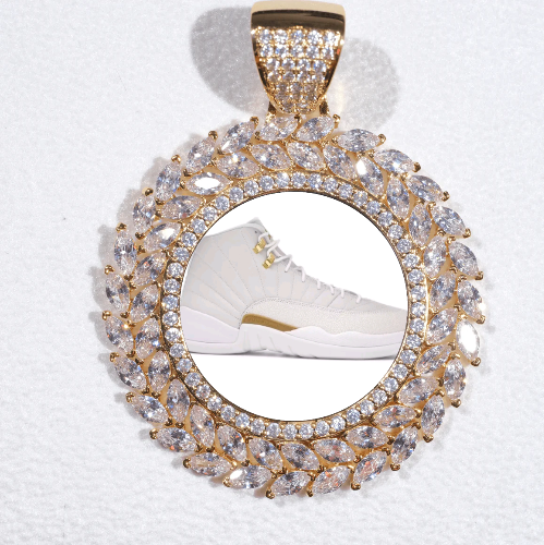 Large 3D Wheat Ear Custom Picture Pendant