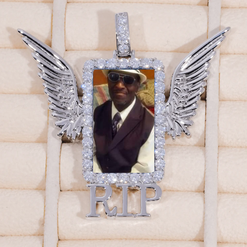 RIP WING 3D CUSTOM PICTURE PENDANT