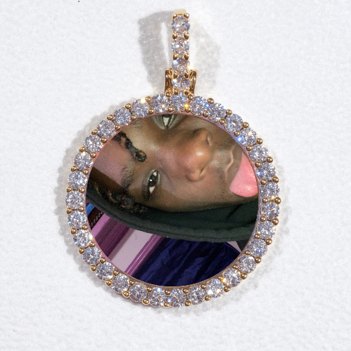 3D CIRCLE CUSTOM PICTURE PENDANT SMALL SIZE