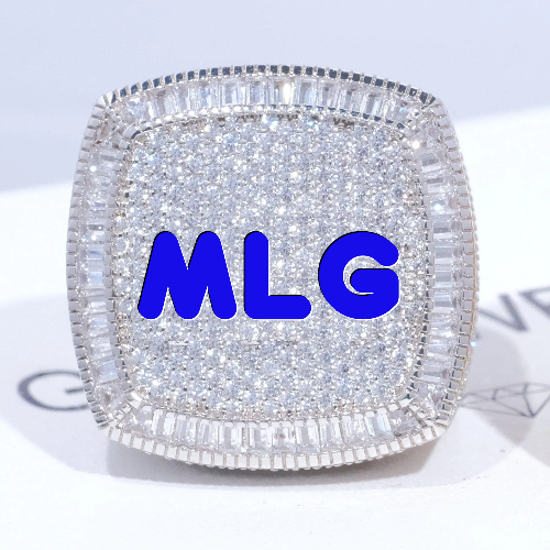 CUSTOM LETTER 3D ICED RING