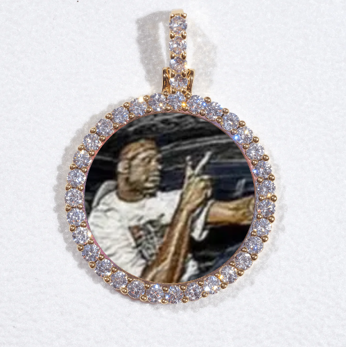 3D CIRCLE CUSTOM PICTURE PENDANT SMALL SIZE
