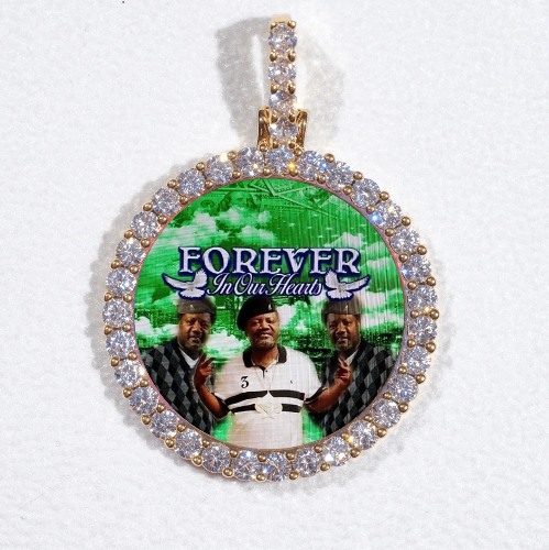 3D CIRCLE CUSTOM PICTURE PENDANT SMALL SIZE
