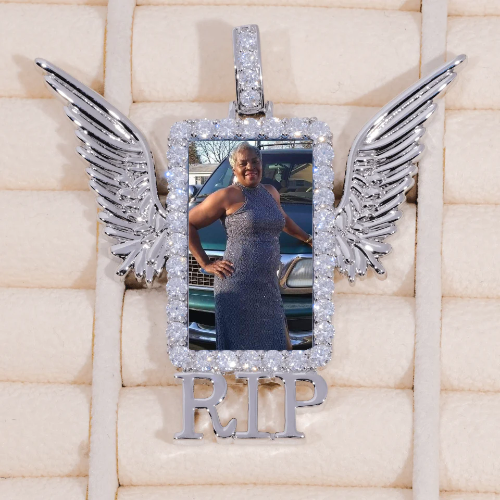 RIP WING 3D CUSTOM PICTURE PENDANT
