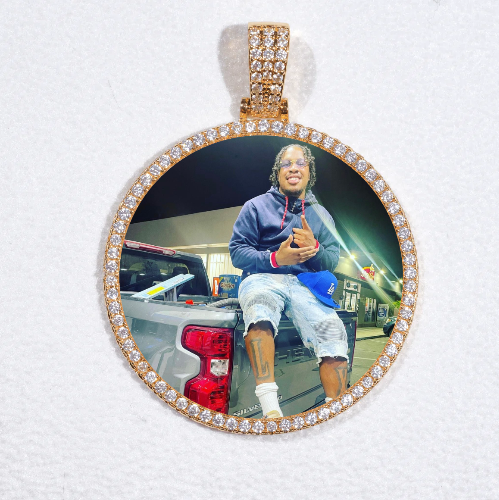 MEDIUM 3D CIRCLE CUSTOM PICTURE PENDANT