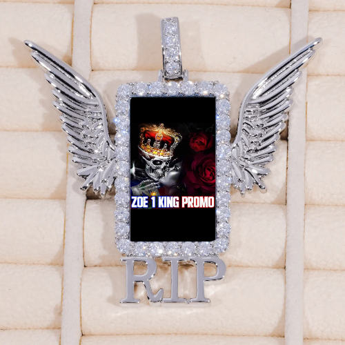 RIP WING 3D CUSTOM PICTURE PENDANT