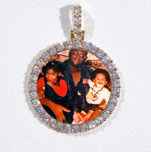 3D CIRCLE CUSTOM PICTURE PENDANT SMALL SIZE