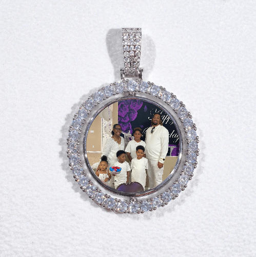 3D Spinning 2-Faced Custom Picture Pendant