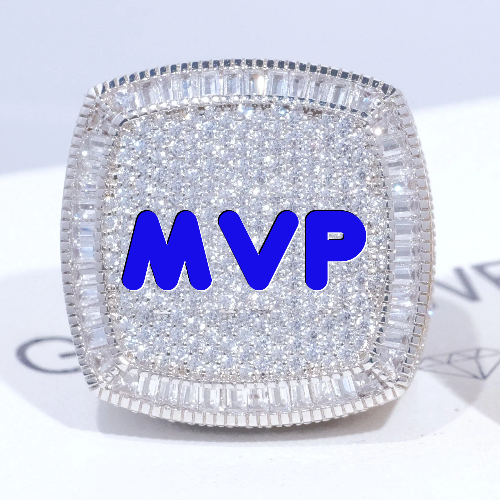 CUSTOM LETTER 3D ICED RING