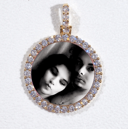 3D CIRCLE CUSTOM PICTURE PENDANT SMALL SIZE