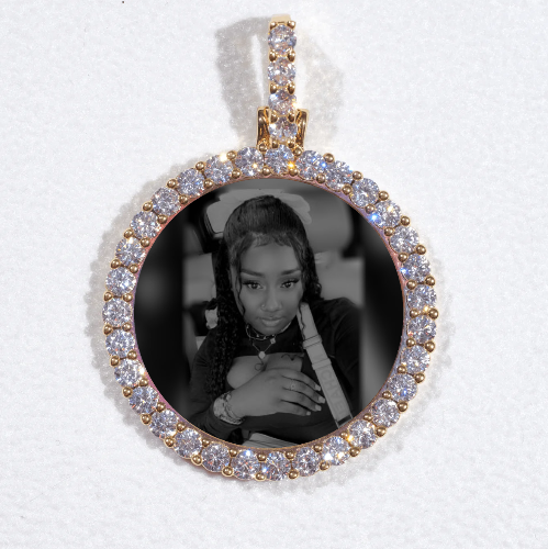 3D CIRCLE CUSTOM PICTURE PENDANT SMALL SIZE