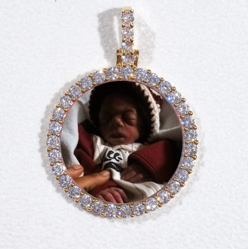 3D CIRCLE CUSTOM PICTURE PENDANT SMALL SIZE
