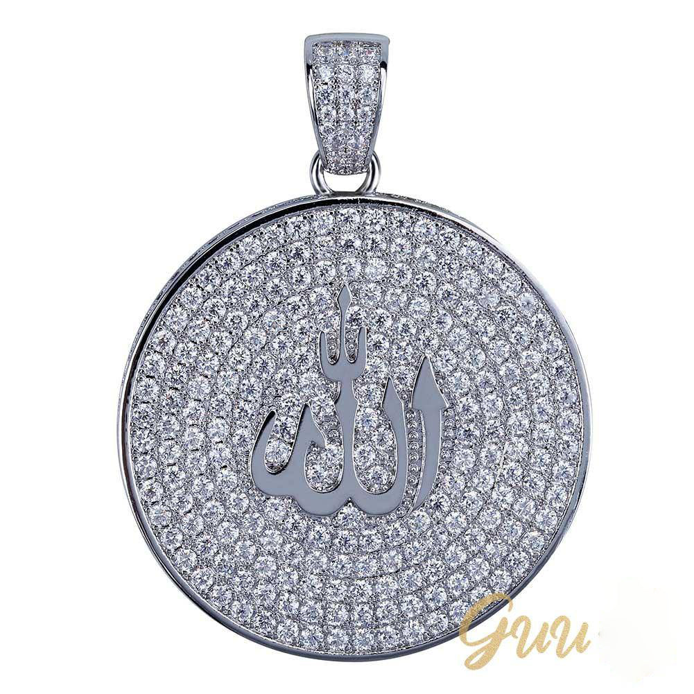 Iced Gold-Plated Retro Religion Islamic Pendant