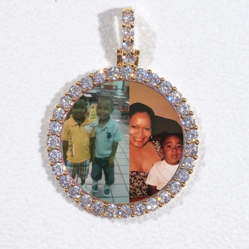 3D CIRCLE CUSTOM PICTURE PENDANT SMALL SIZE