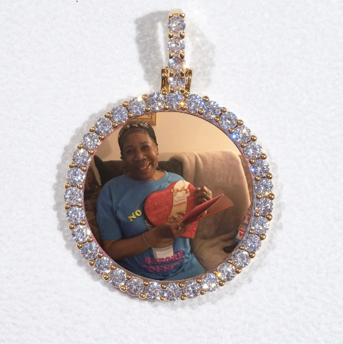 3D CIRCLE CUSTOM PICTURE PENDANT SMALL SIZE